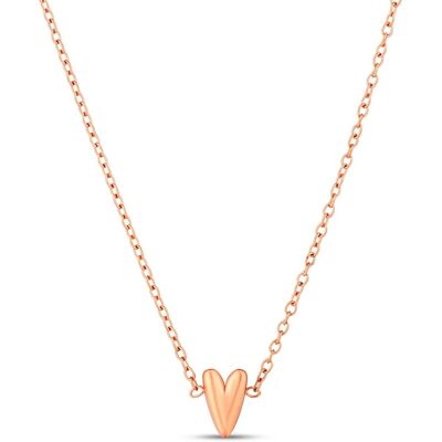 Vuch Oceľový náhrdelník s dizajnovým srdcom Amora Rose Gold Vuch Oceľový náhrdelník s dizajnovým srdcom Amora Rose Gold