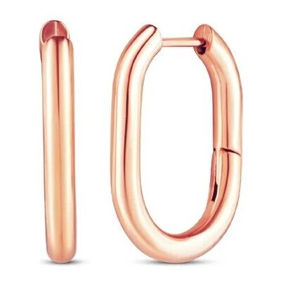 Vuch Pozlátené oválne náušnice Alira Rose Gold Vuch Pozlátené oválne náušnice Alira Rose Gold