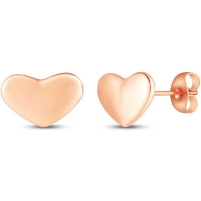 Vuch Romantické pozlátené náušnice srdiečka Amoria Rose Gold Vuch Romantické pozlátené náušnice srdiečka Amoria Rose Gold