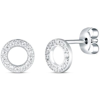 Vuch Štýlové náušnice s kryštálmi Elorina Silver Vuch Štýlové náušnice s kryštálmi Elorina Silver
