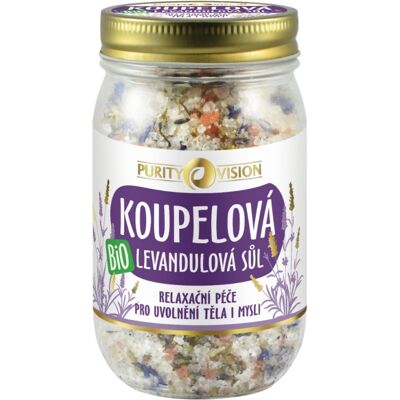 Purity Vision Bio Levanduľová kúpeľová soľ 400 g Purity Vision Bio Levanduľová kúpeľová soľ 400 g