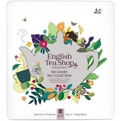 English Tea Shop Darčeková sada Luxury biela v plechovej kazete BIO 72 sáčkov English Tea Shop Darčeková sada Luxury biela v plechovej kazete BIO 72 sáčkov