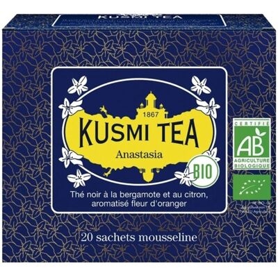 Kusmi Tea Anastasia 20 mušelínových vreciek BIO 40 g Kusmi Tea Anastasia 20 mušelínových vreciek BIO 40 g