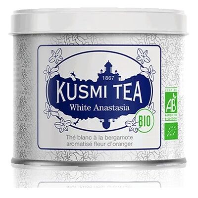 Kusmi Tea White Anastasia plechová dóza 90 g Kusmi Tea White Anastasia plechová dóza 90 g