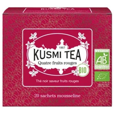 Kusmi Tea Four red fruits 20 mušelínových vreciek BIO 40 g Kusmi Tea Four red fruits 20 mušelínových vreciek BIO 40 g