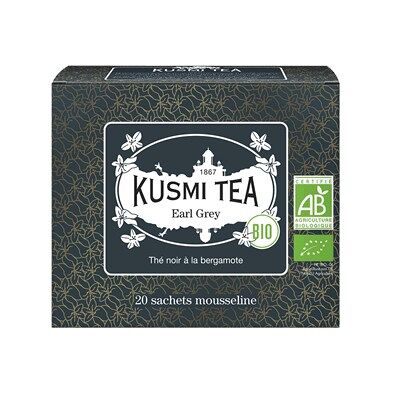 Kusmi Tea Earl Grey 20 mušelínových vreciek BIO 40 g Kusmi Tea Earl Grey 20 mušelínových vreciek BIO 40 g