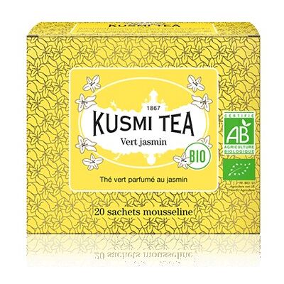 Kusmi Tea Green Jasmine 20 mušelínových vreciek BIO 40 g Kusmi Tea Green Jasmine 20 mušelínových vreciek BIO 40 g