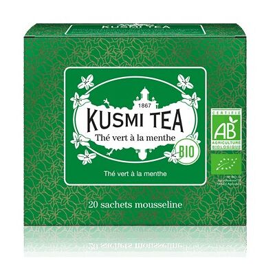 Kusmi Tea Spearmint green tea 20 mušelínových vreciek 40 g Kusmi Tea Spearmint green tea 20 mušelínových vreciek 40 g