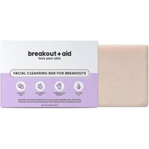 Breakout+aid Čistiace mydlo na problematickú pleť s kyselinou salicylovou (Facial Cleansing Bar For Breakouts) 100 g Breakout+aid Čistiace mydlo na problematickú pleť s kyselinou salicylovou (Facial Cleansing Bar For Breakouts) 100 g