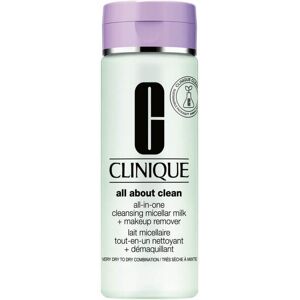 Clinique Jemné čistiace mlieko pre suchú až veľmi suchú pleť (All-in-one Cleansing Micellar Milk + Makeup Remover) 200 ml Clinique Jemné čistiace mlieko pre suchú až veľmi suchú pleť (All-in-one Cleansing Micellar Milk + Makeup Remover) 200 ml