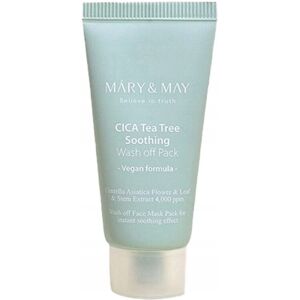MARY & MAY Pleťová maska Cica Tea Tree Soothing Wash Off Pack 30 g MARY & MAY Pleťová maska Cica Tea Tree Soothing Wash Off Pack 30 g
