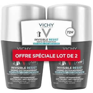 Vichy Sada guľôčkových detranspirantov Homme Invisible Resist 72H (Dermo Detranspirant) 2 x 50 ml Vichy Sada guľôčkových detranspirantov Homme Invisible Resist 72H (Dermo Detranspirant) 2 x 50 ml