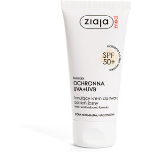 Ziaja Tónovací krém pre normálnu pleť alebo rozšírené žilky SPF 50+ odtieň svetlý (Tinted Cream) 50 ml Ziaja Tónovací krém pre normálnu pleť alebo rozšírené žilky SPF 50+ odtieň svetlý (Tinted Cream) 50 ml