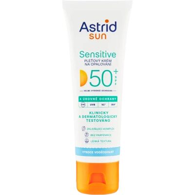 Astrid Pleťový krém na opaľovanie Sensitive SPF 50+ 50 ml Astrid Pleťový krém na opaľovanie Sensitive SPF 50+ 50 ml