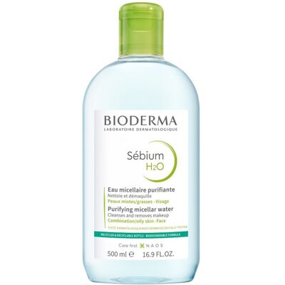 Bioderma Čistiaca pleťová voda pre mastnú pleť Sébium H2O (Solution Micellaire) 500 ml Bioderma Čistiaca pleťová voda pre mastnú pleť Sébium H2O (Solution Micellaire) 500 ml