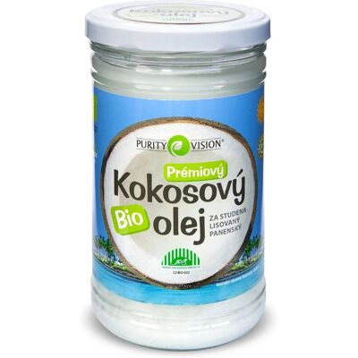 Purity Vision Bio Panenský kokosový olej lisovaný za studena 900 ml Purity Vision Bio Panenský kokosový olej lisovaný za studena 900 ml