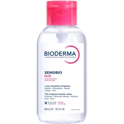 Bioderma Upokojujúca pleťová voda Sensibio H2O (Solution Micellaire) 850 ml Bioderma Upokojujúca pleťová voda Sensibio H2O (Solution Micellaire) 850 ml