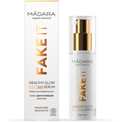MÁDARA Rozjasňujúce samoopaľovacie sérum na tvár Fake It (Healthy Glow Self Tan Serum) 30 ml MÁDARA Rozjasňujúce samoopaľovacie sérum na tvár Fake It (Healthy Glow Self Tan Serum) 30 ml