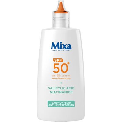 Mixa Pleťový fluid proti nedokonalostiam SPF 50+ Anti Imperfection (Daily UV Fluid) 40 ml Mixa Pleťový fluid proti nedokonalostiam SPF 50+ Anti Imperfection (Daily UV Fluid) 40 ml