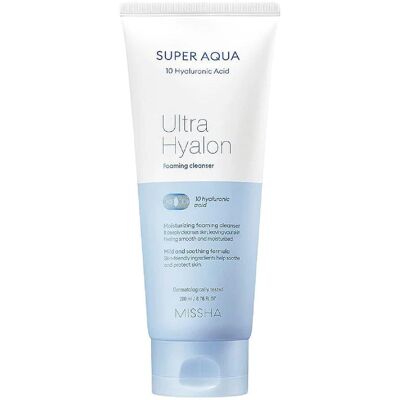 Missha Hydratačná čistiaca pena Super Aqua Ultra Hyalron (Foaming Cleanser) 200 ml Missha Hydratačná čistiaca pena Super Aqua Ultra Hyalron (Foaming Cleanser) 200 ml