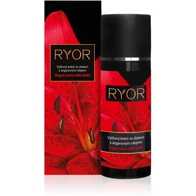 RYOR Výživný krém so zlatom a arganovým olejom 50 ml RYOR Výživný krém so zlatom a arganovým olejom 50 ml
