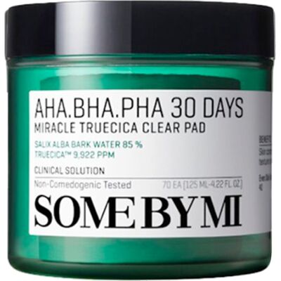 Some By Mi Jemné vatové tampóny na čistenie pleti AHA BHA PHA 30 Days (Miracle Truecica Clear Pad) 70 ks Some By Mi Jemné vatové tampóny na čistenie pleti AHA BHA PHA 30 Days (Miracle Truecica Clear Pad) 70 ks