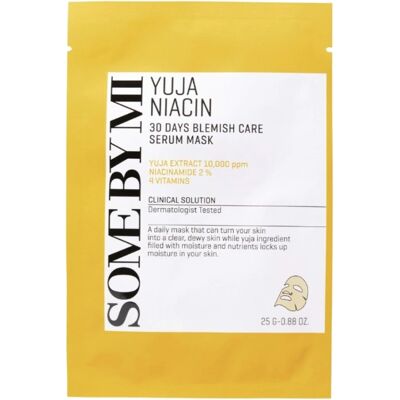 Some By Mi Sada pleťových masiek pre matnú pleť Yuja Niacín (30 Days Blemish Care Serum Mask) 20 x 25 g Some By Mi Sada pleťových masiek pre matnú pleť Yuja Niacín (30 Days Blemish Care Serum Mask) 20 x 25 g