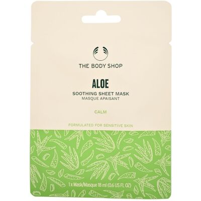 The Body Shop Upokojujúca zlupovacia pleťová maska Aloe (Soothing Sheet Mask) 18 ml The Body Shop Upokojujúca zlupovacia pleťová maska Aloe (Soothing Sheet Mask) 18 ml