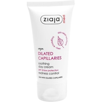 Ziaja Pleťový krém SPF 10 Dilated Capillaries Soothing Day Cream 50 ml Ziaja Pleťový krém SPF 10 Dilated Capillaries Soothing Day Cream 50 ml