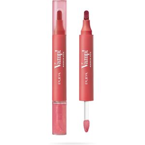 PUPA Milano Fix a olejový lesk na pery 2v1 Vamp! (Marker Duo) 4 ml 004 Spicy Raspberry PUPA Milano Fix a olejový lesk na pery 2v1 Vamp! (Marker Duo) 4 ml 004 Spicy Raspberry