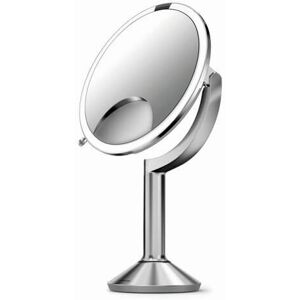 Simplehuman Dobíjacie kozmetické zrkadielko Sensor TRIO s dotykovým ovládaním a LED osvetlením, 1x / 5x / 10x zväčšenie Kartáčovaná nerez oceľ Simplehuman Dobíjacie kozmetické zrkadielko Sensor TRIO s dotykovým ovládaním a LED osvetlením, 1x / 5x / 10x zväčšenie Kartáčovaná nerez oceľ