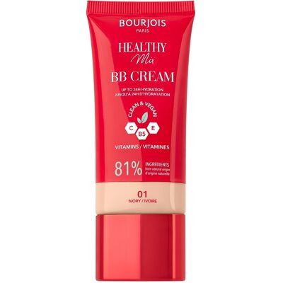 Bourjois BB krém Healthy Mix BB Cream 30 ml 01 Ivory Bourjois BB krém Healthy Mix BB Cream 30 ml 01 Ivory