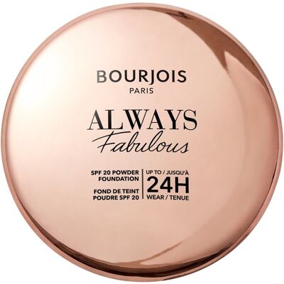 Bourjois Kompaktný make-up SPF 20 Always Fabulous Powder Foundation 7 g 100 Rose Ivory Bourjois Kompaktný make-up SPF 20 Always Fabulous Powder Foundation 7 g 100 Rose Ivory