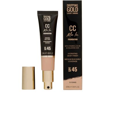 Dripping Gold Ľahký hydratačný make-up a CC krém SPF 45 Me In (CC Foundation) 32 ml 3.5 Sand Dripping Gold Ľahký hydratačný make-up a CC krém SPF 45 Me In (CC Foundation) 32 ml 3.5 Sand