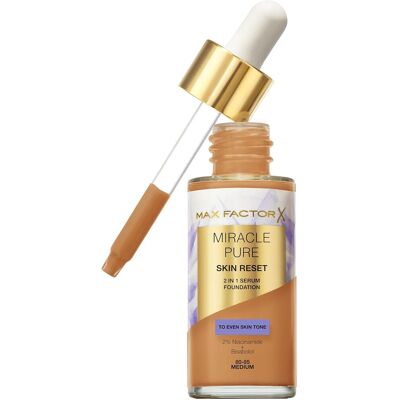 Max Factor Make-up a sérum 2v1 Miracle Pure Serum Foundation 30 ml 80-85 Medium Max Factor Make-up a sérum 2v1 Miracle Pure Serum Foundation 30 ml 80-85 Medium