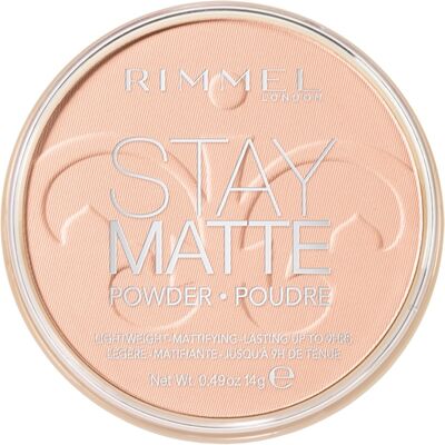Rimmel Matujúci kompaktný púder Stay Matte 14 g 002 Pink Blossom Rimmel Matujúci kompaktný púder Stay Matte 14 g 002 Pink Blossom