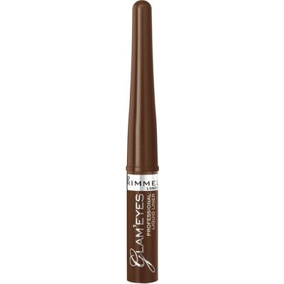 Rimmel Tekuté očné linky Glam Eyes ( Professional Liquid Liner) 3,5 ml 002 Dark Brown Rimmel Tekuté očné linky Glam Eyes ( Professional Liquid Liner) 3,5 ml 002 Dark Brown