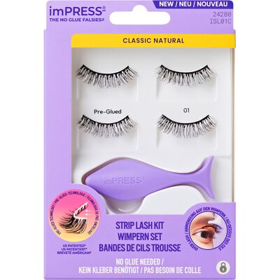 KISS imPRESS No Glue Strip Lash 01 KISS imPRESS No Glue Strip Lash 01
