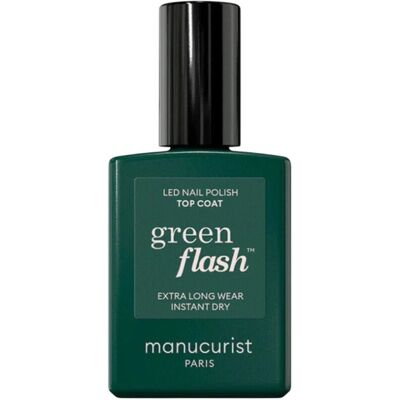 Manucurist Vrchný lak Green Flash LED Gél Top Coat 15 ml Manucurist Vrchný lak Green Flash LED Gél Top Coat 15 ml