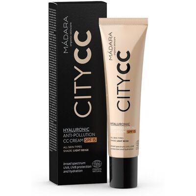MÁDARA CC krém SPF 15 Light Citycc (Hyaluronic Anti-Pollution Cc Cream) 40 ml MÁDARA CC krém SPF 15 Light Citycc (Hyaluronic Anti-Pollution Cc Cream) 40 ml