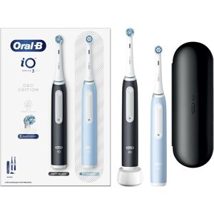 Oral B Elektrická kefka Series iO 3 Duo Black/Ice Blue 2 ks Oral B Elektrická kefka Series iO 3 Duo Black/Ice Blue 2 ks