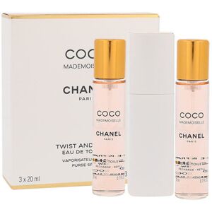 Chanel Coco Mademoiselle - EDT 20 ml (plnitelný flakon) + EDT náplň 2 x 20 ml 60 ml Chanel Coco Mademoiselle - EDT 20 ml (plnitelný flakon) + EDT náplň 2 x 20 ml 60 ml