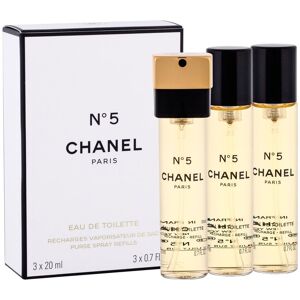 Chanel No. 5 - toaletná voda s rozprašovačom - náplň (3 x 20 ml) 60 ml Chanel No. 5 - toaletná voda s rozprašovačom - náplň (3 x 20 ml) 60 ml