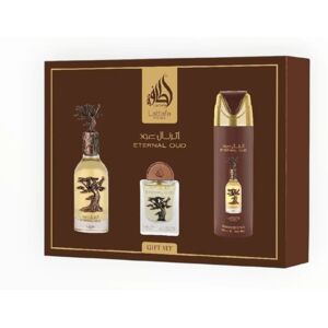 Lattafa Eternal Oud - EDP 100 ml + EDP 20 ml + dezodorant v spreji 200 ml Lattafa Eternal Oud - EDP 100 ml + EDP 20 ml + dezodorant v spreji 200 ml