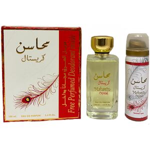 Lattafa Mahasin Crystal - EDP 100 ml + deodorant ve spreji 75 ml Lattafa Mahasin Crystal - EDP 100 ml + deodorant ve spreji 75 ml