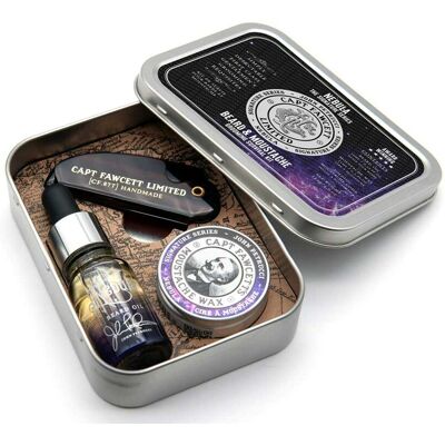 Captain Fawcett Darčeková sada starostlivosti o fúzy Nebula Grooming Survival Kit Captain Fawcett Darčeková sada starostlivosti o fúzy Nebula Grooming Survival Kit