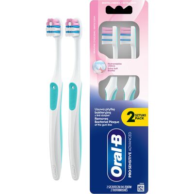 Oral B Zubná kefka Pro-Sensitive Soft 2 ks Oral B Zubná kefka Pro-Sensitive Soft 2 ks