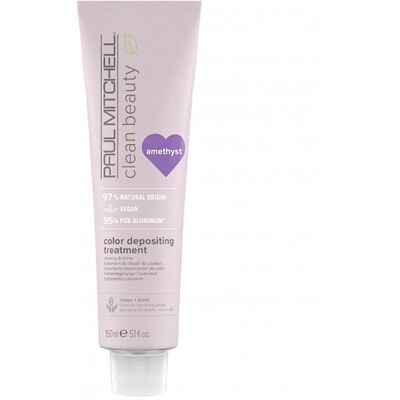 Paul Mitchell Tónovacia maska na vlasy Clean Beauty Ametyst (Color Depositing Treatment) 150 ml Paul Mitchell Tónovacia maska na vlasy Clean Beauty Ametyst (Color Depositing Treatment) 150 ml