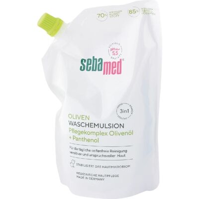 Sebamed Náhradná náplň pre umývaciu emulziu s olivovým olejom (Olive Face & Body Wash Refill) 400 ml Sebamed Náhradná náplň pre umývaciu emulziu s olivovým olejom (Olive Face & Body Wash Refill) 400 ml