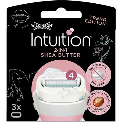Wilkinson Sword Náhradná hlavica Intuition 2v1 Shea Butter 3 ks Wilkinson Sword Náhradná hlavica Intuition 2v1 Shea Butter 3 ks